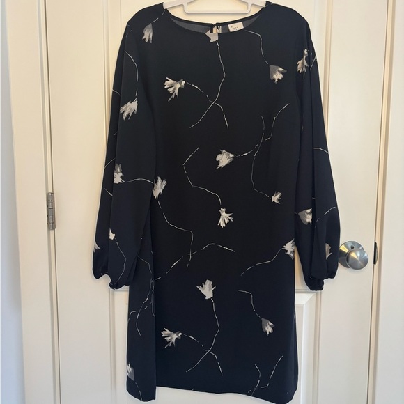 A New Day Elegant Black Floral Dress - Picture 2 of 6